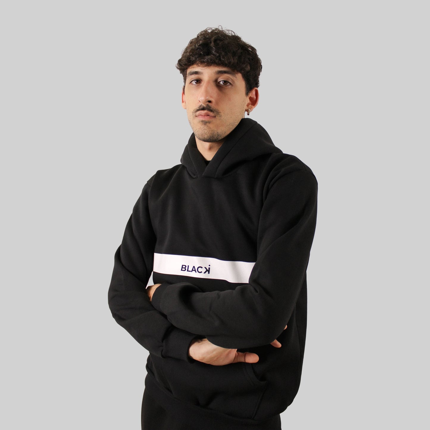 Hoodie Black line