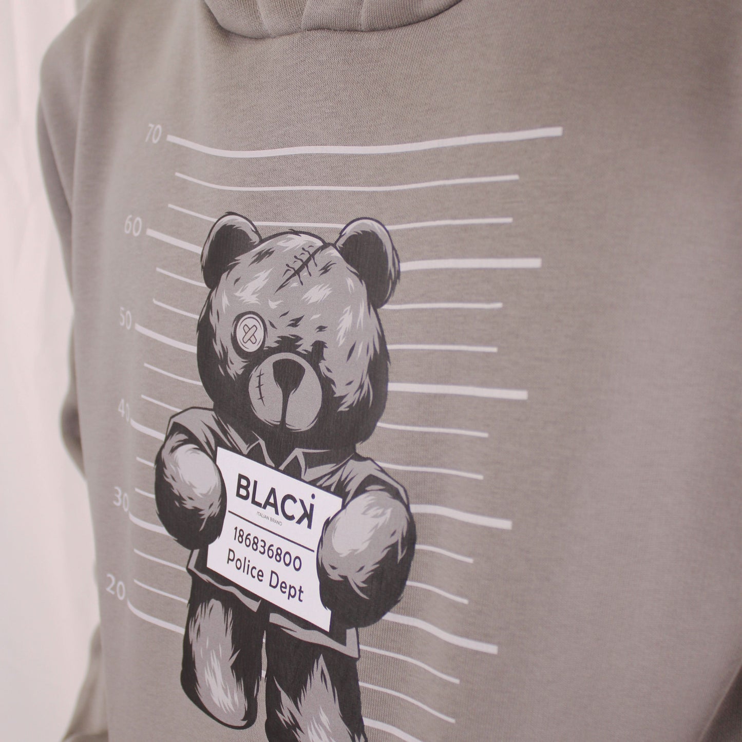 Hoodie Teddy grey
