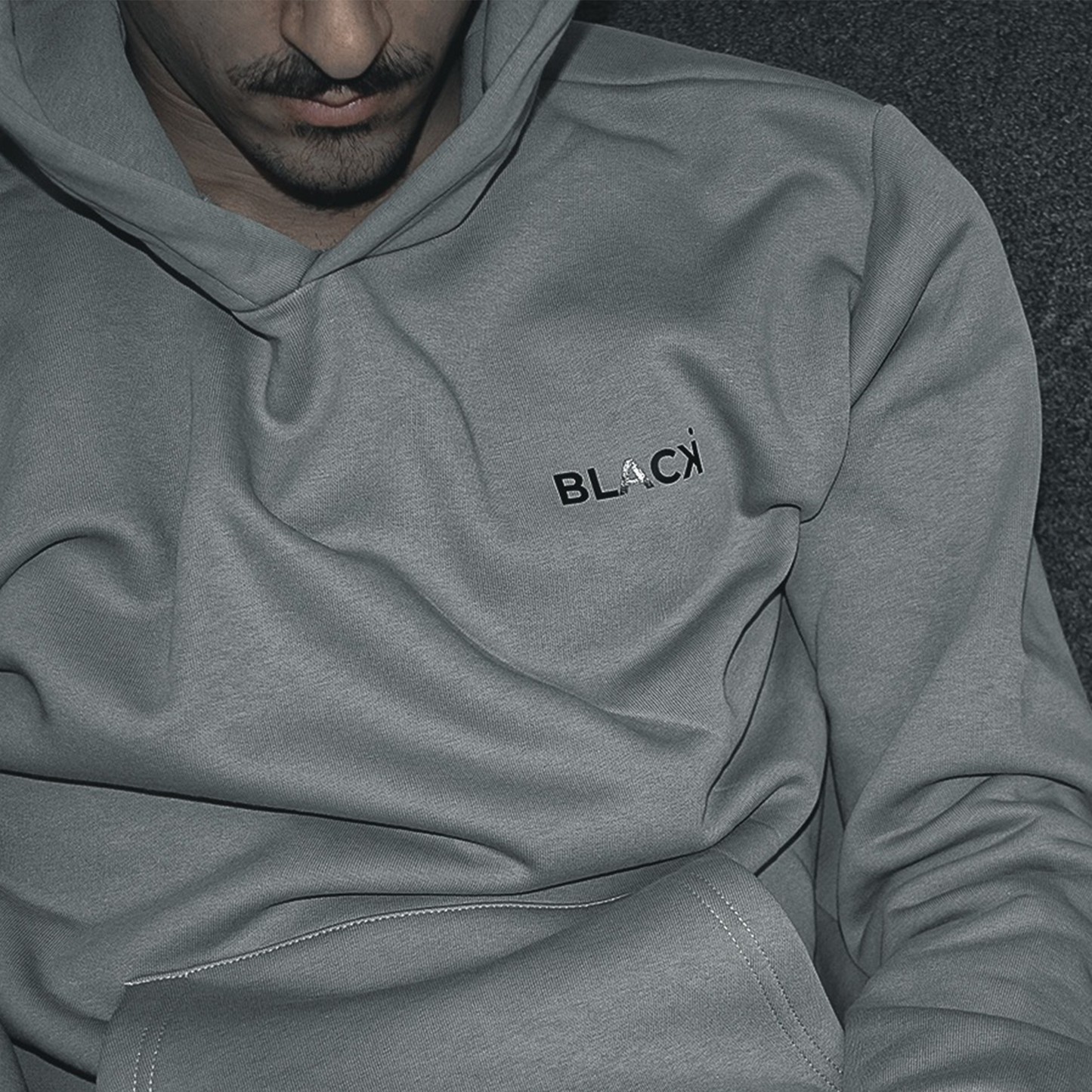 Hoodie Icon Heart Grey