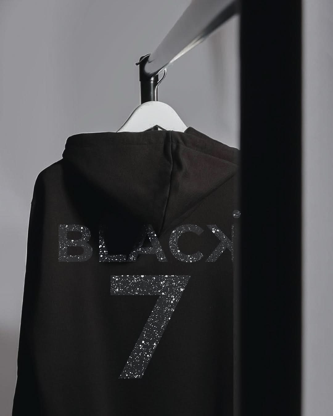 Hoodie Black Glitter