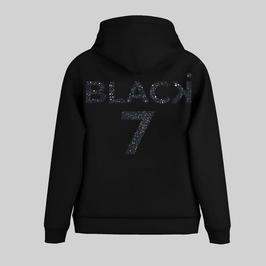Hoodie Black Glitter