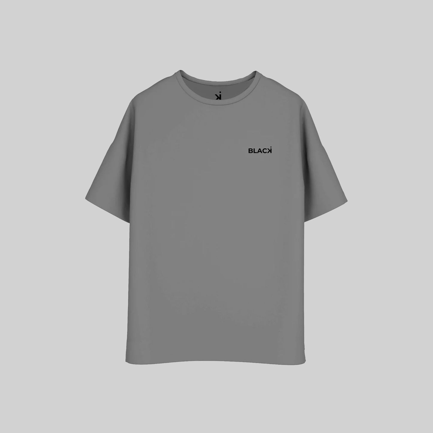 T-shirt Over Black For Black Grey