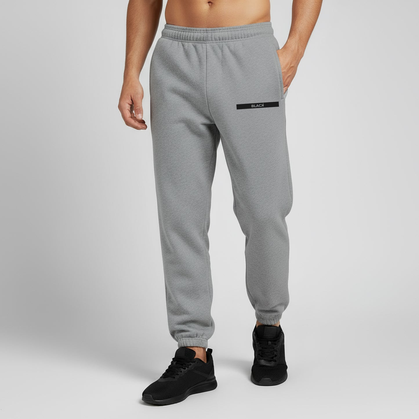 Pantalone Grey Black Line Black